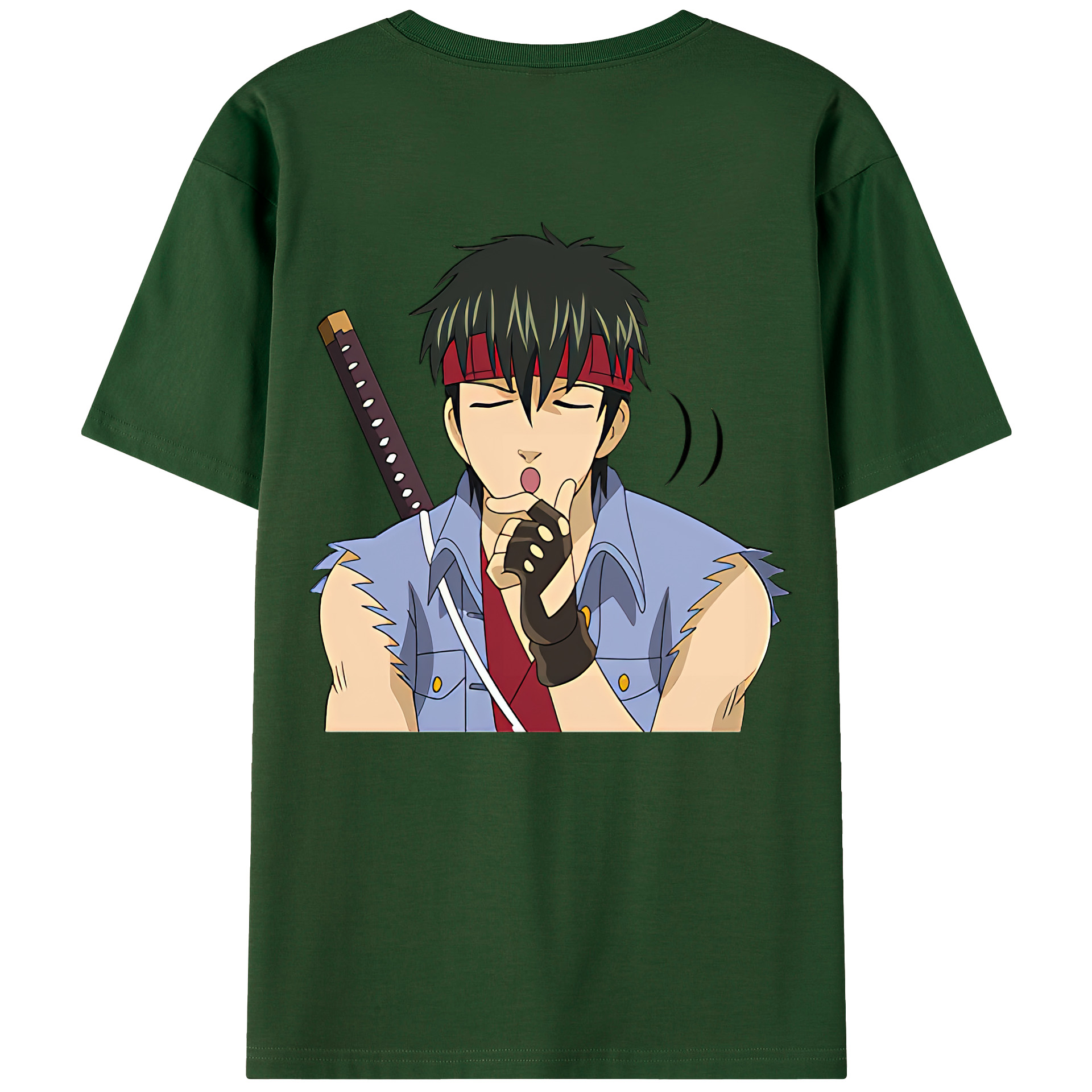 （画像用） ぎんたま 坂田銀時（さかたぎんとき） 神楽 志村新八（しむら しんぱち） GINTAMA Sakata Gintoki Kagura Shimura Shinpachi 綿100％半袖Tシャツ（背面プリント）